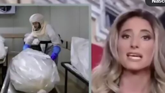 Un frammento del video manipolato in cui compare Silvia Sacchi - © Screenshot YouTube