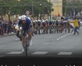 Giro d’Italia, finale di tappa a Napoli – © Screenshot Eurosport.