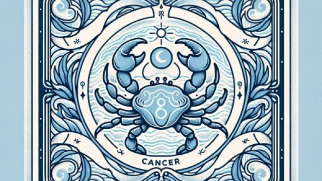 Illustrazione ispirata al segno zodiacale del Cancro. © Immagine creata con Dall-E