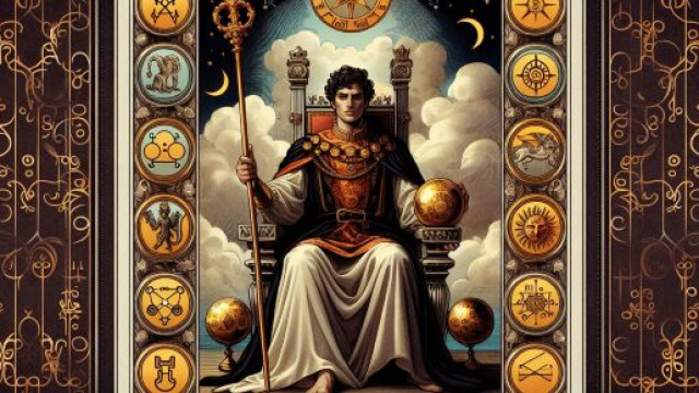 Sagittario guidato dall'Imperatore verso nuove possibilità. © Immagine creata con Dall-E