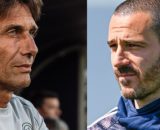 Antonio Conte, allenatore del Napoli. Foto © Napoli. Leonardo Bonucci, ex difensore. Foto © X/Bonucci