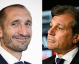 Giorgio Chiellini, Head of Football Institutional Relations della Juve. Foto © X/Chiellini. Cristiano Giuntoli, ds della Juve. Foto © Juventus
