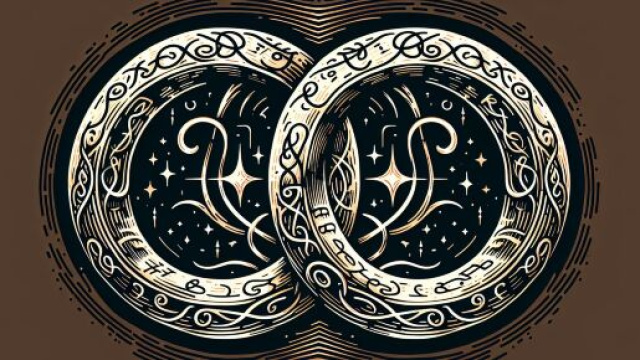 Illustrazione ispirata a Il signore degli anelli per i Gemelli. © Immagine creata con DALL·E