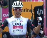 Juan Ayuso vincitore a Tagliacozzo – © YouTube Giro d’Italia.