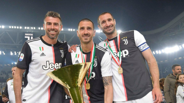 Andrea Barzaghi, Leonardo Bonucci e Giorgio Chiellini Foto © Juventus FC