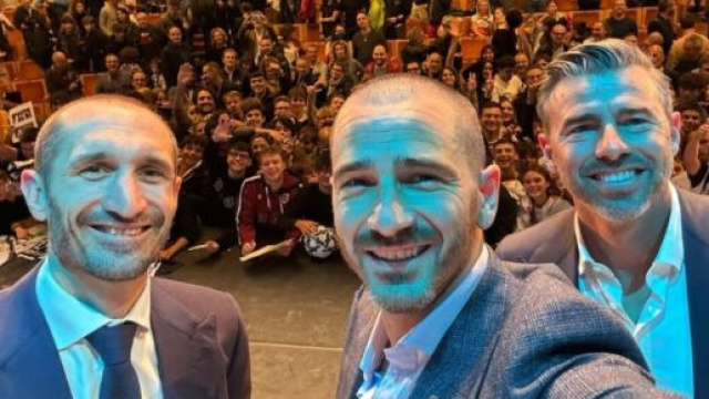Da sinistra, Giorgio Chiellini, Leonardo Bonucci e Andrea Barzagli - Foto © Profilo Instagram Barzagli