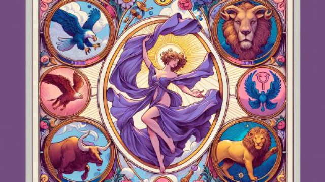 Tarocchi simboleggiati dal Mondo con il segno zodiacale del Toro. © Immagine creata con Dall-E