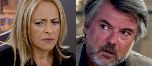 Silvia Graziani e Michele Saviani - screenshot © Un posto al sole.