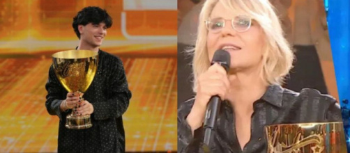 In foto: TrigNo e Maria De Filippi – © Mediaset.