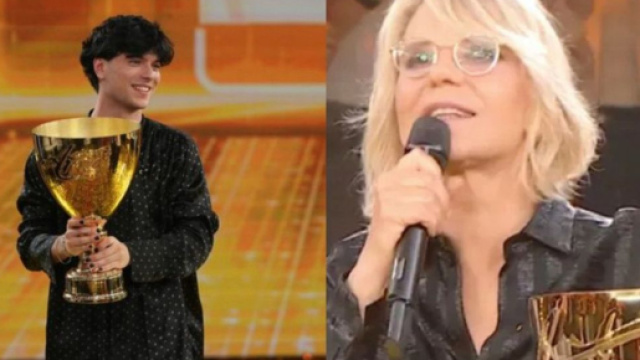 In foto: TrigNo e Maria De Filippi – © Mediaset.