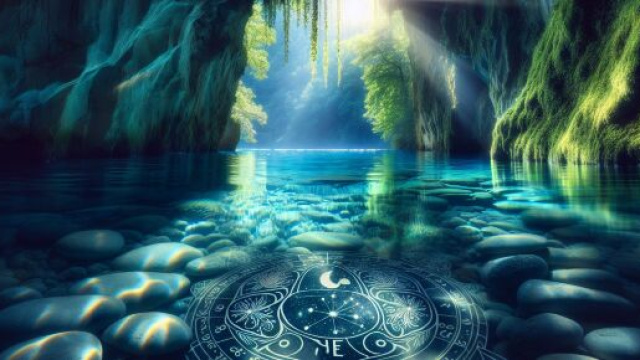 Pesci nel mistero della grotta: riflessioni e rivelazioni  Immagine creata con Dall-E