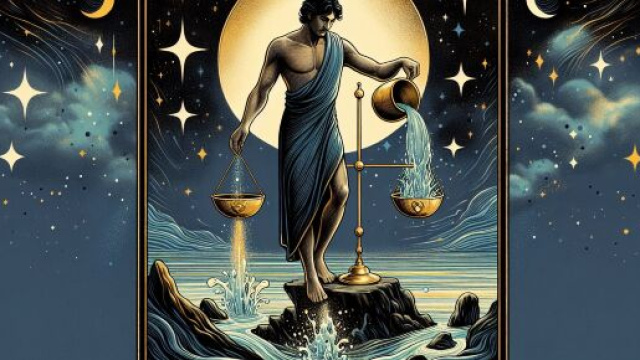 Temperanza e tema dell'equilibrio per il Cancro. © Immagine creata con Dall-E