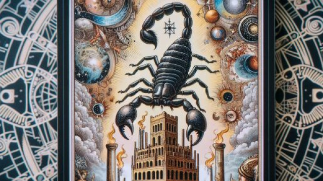La Torre dei tarocchi per lo Scorpione. © Immagine creata con Dall-E