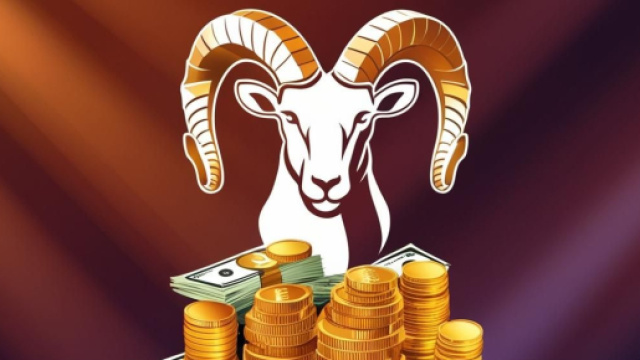 Segno zodiacale dell'Ariete con i soldi &copy; Dream Lab - Canva.