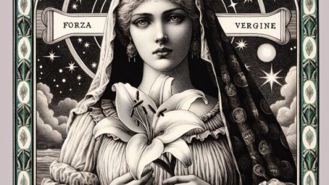 Illustrazione ispirata al segno zodiacale della Vergine. © Immagine creata con Dall-E