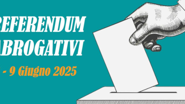 Referendum abrogativi sul lavoro 8 e 9 giugno 2025 - immagine creata con IA