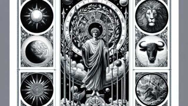 Tarocco del Mondo per il segno zodiacale del Sagittario. © Immagine creata con Dall-E