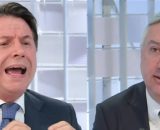 Giuseppe Conte e Maurizio Molinari (© Screenshot La7)