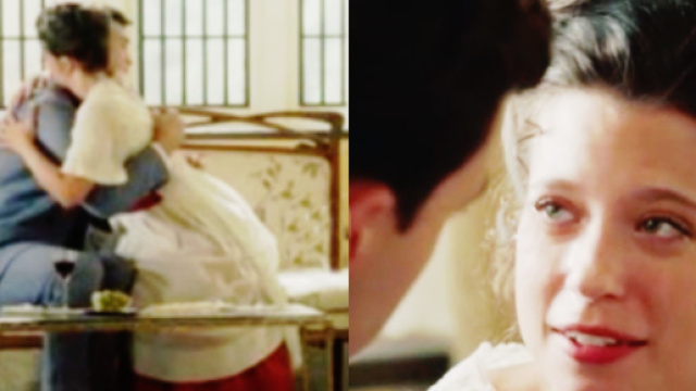 Curro e Martina in scena, screenshot © La Promessa.