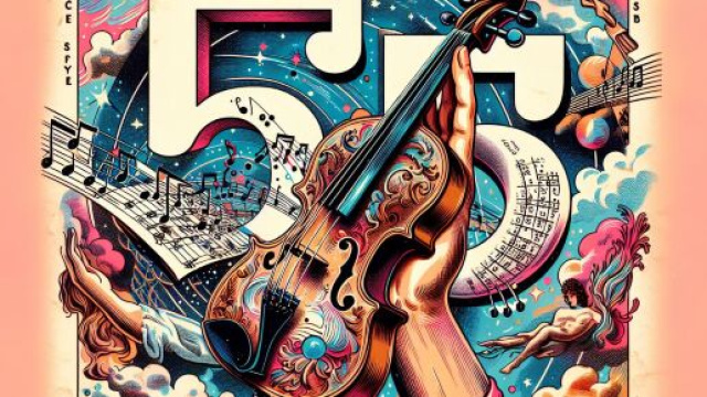 Numero 55 della Smorfia napoletana, la musica, per il Sagittario. © Immagine creata con Dall-E