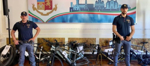 Le biciclette rubate e sequestrate – © Polizia di Stato, Padova.