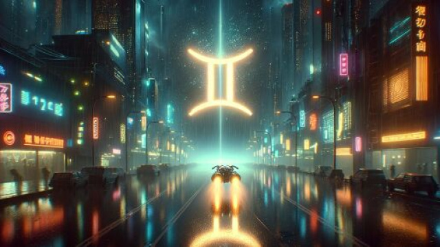 Immagine ispirata a Blade Runner per i Gemelli. © Immagine creata con DALL·E