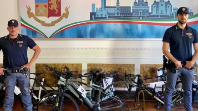Le biciclette rubate e sequestrate &ndash; &copy; Polizia di Stato, Padova.