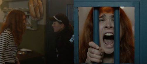 Selin e una guardia carceraria – © Tradimento.