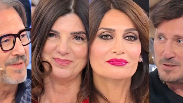 Gabriele Padoan, Tiziana Padovano, Barbara De Santi e Ruggiero D'Andrea - screenshot © Canale 5.