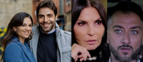 Rosa, Pino, Marina e Gennaro Gagliotti - screenshot © Un posto al sole.
