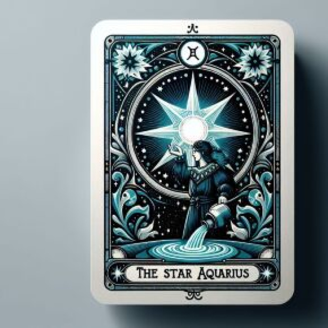 La Stella accompagna il segno dell'Acquario. © Immagine creata con Dall-E