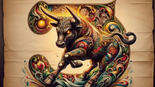 Illustrazione ispirata al segno zodiacale del Toro. © Immagine creata con Dall-E