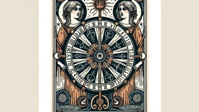 I Gemelli guidati dalla Ruota della Fortuna si aprono ai cambiamenti. © Immagine creata con Dall-E