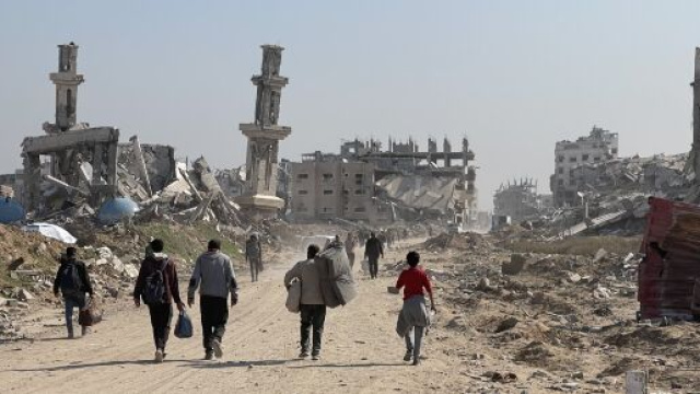 Sfollamento forzato dei residenti della Striscia di Gaza durante la guerra tra Gaza e Israele © Wikimedia commons