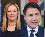 Antonio Tajani, Giorgia Meloni, Giuseppe Conte ed Elly Schlein (© Wikimedia commons)