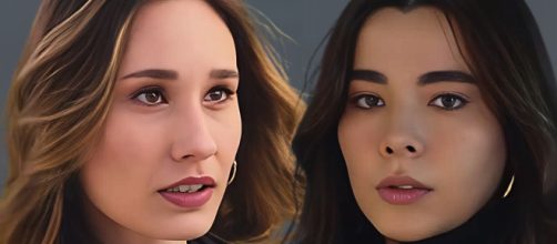 Selin Kahraman (Zelis) e Feyza Sevil Güngör (Oylum) in una scena - Screenshot © Tradimento.