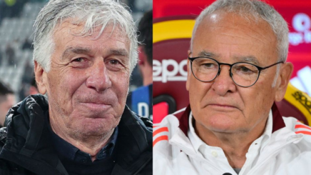 Gian Piero Gasperini, allenatore dell'Atalanta. Foto © Atalanta B.C. Claudio Ranieri. © AS Roma