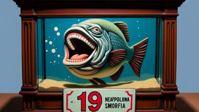 Numero 19 della Smorfia napoletana, Acquario e la risata. © Immagine creata con Dall-E