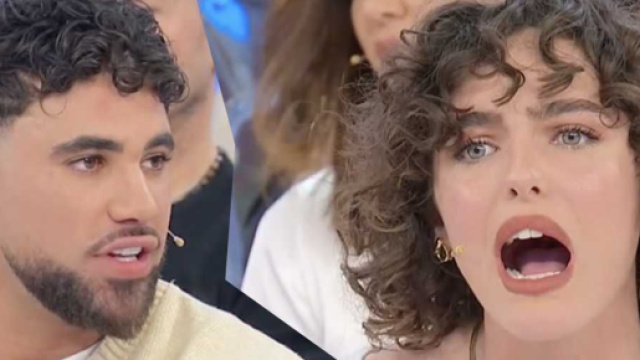 Riccardo Sparacciari e Chiara Pompei - screenshot &copy; Canale 5.
