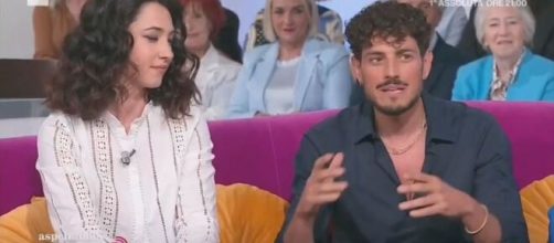 In foto Emanuel Caserio e Clara Danese © Rai 2.
