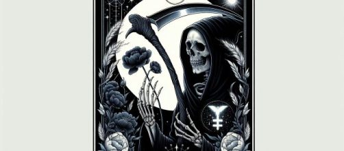 La carta della Morte guida lo Scorpione verso una trasformazione profonda. © Immagine creata con Dall-E