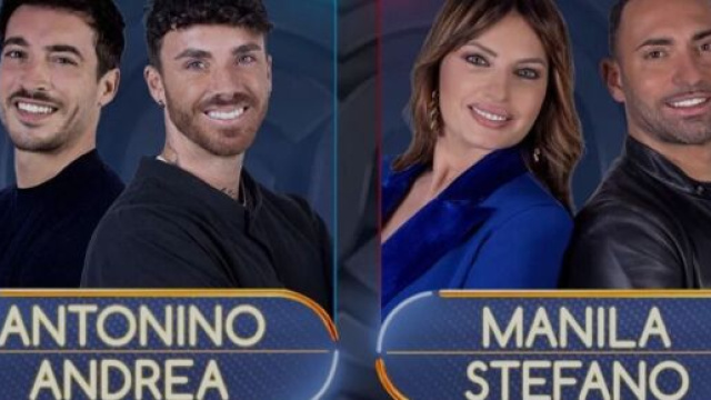 Antonino e Andrea e Manila e Stefano © Mediaset.