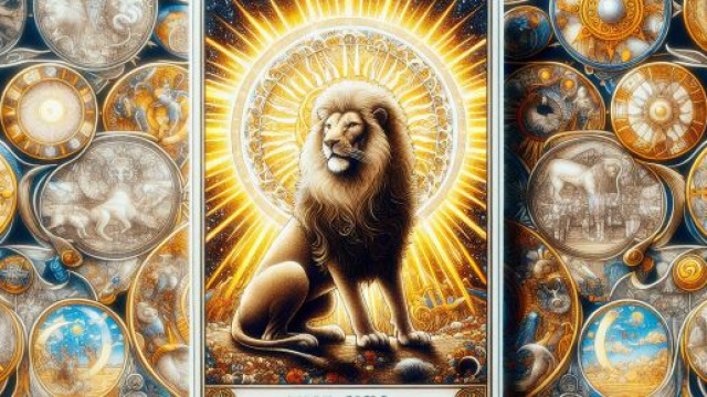 Carta dei tarocchi del Sole per il Leone. © Immagine creata con Dall-E