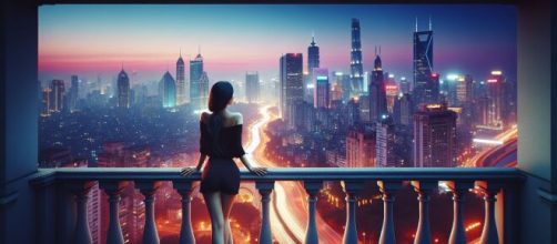 Vergine e la donna al balcone nella Smorfia napoletana. © Immagine creata con Dall-E