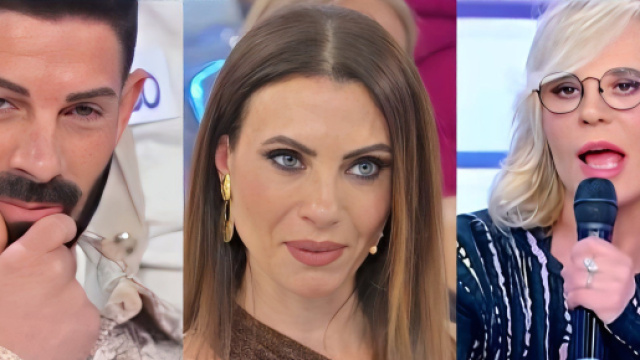 Enrico, Agnese e Maria De Filippi - screenshot &copy; Canale 5