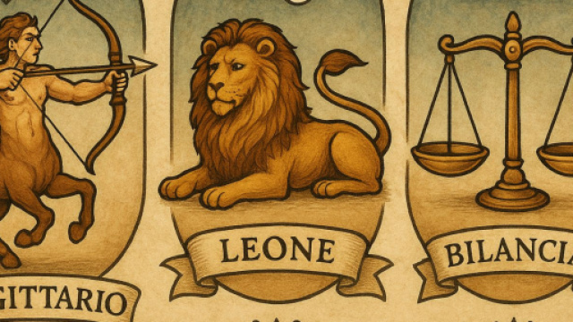 I segni zodiacali Sagittario, Leone e Bilancia ©️ Chatgpt.