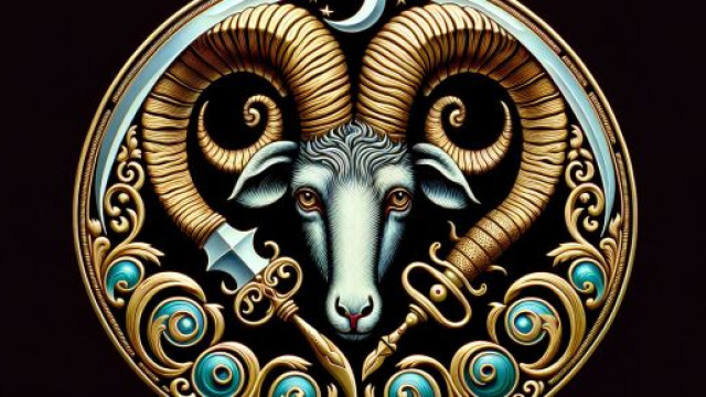 Illustrazione ispirata al segno zodiacale dell'Ariete. © Immagine creata con Dall-E