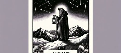 Il sentiero dell'Eremita illumina il viaggio del Toro nel profondo della saggezza interiore. © Immagine creata con Dall-E