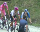 Gee, Carapaz e Del Toro sul Colle delle Finestre - © Screenshot Eurosport