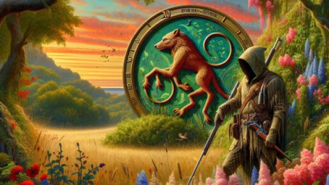 Numero 61 della Smorfia napoletana, 'o cacciatore per la Vergine. &copy; Immagine creata con Dall-E